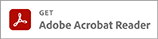 ícone do programa Adobe Reader com o texto em inglês "get adobe acrobat reader"